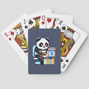 Gamer Panda - Niedliches Pixel Art Arcade Design Spielkarten