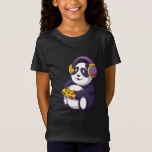 Gamer Panda Spielen Videogames T-Shirt