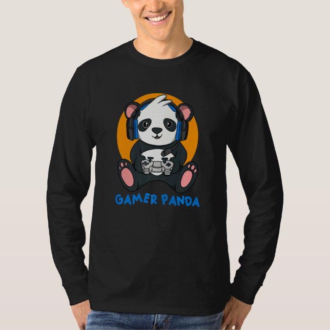 Gamer Panda T-Shirt (Vorderseite)