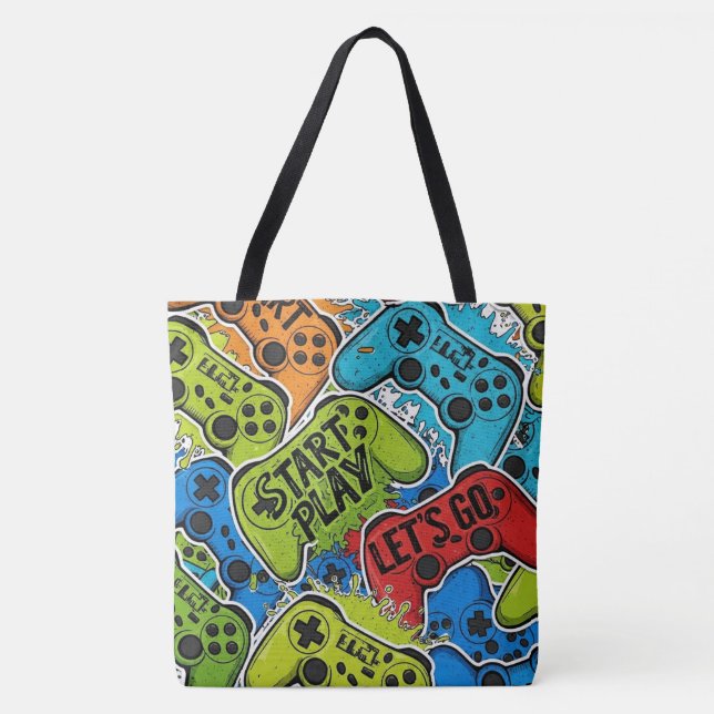 Gamer Pattern-Tasche Tasche (Vorderseite)