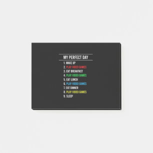 Gamer Perfect Day Post-it Klebezettel