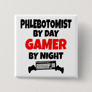 Gamer Phlebotomist Button
