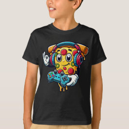 Gamer Pizza Video Gaming Food T - Shirt