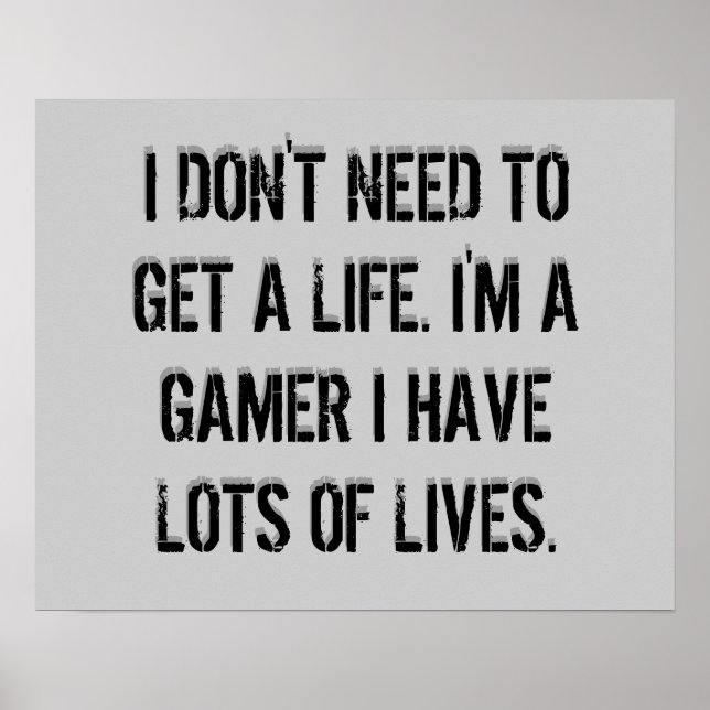 Gamer Poster (Vorne)