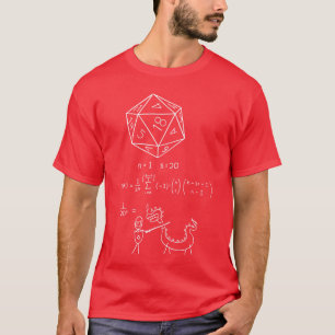 Gamer RPG Wissenschaft Mathematik Humor Nerdy Roll T-Shirt