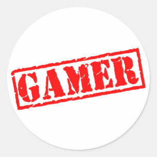 Gamer Runder Aufkleber