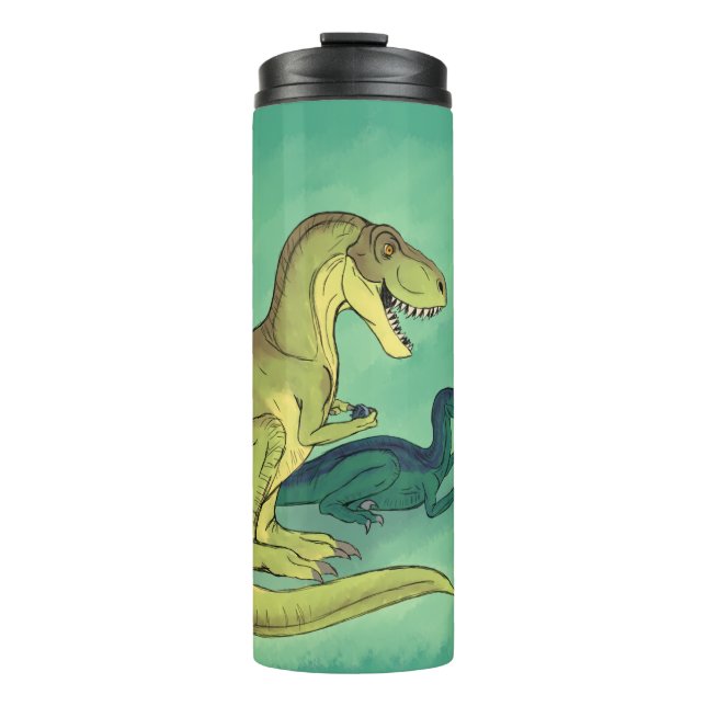 Gamer-Saurus Thermosbecher (Vorderseite)