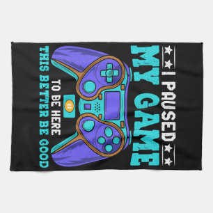 Gamer Shirt Boys Men Kids Teens hielt mein Spiel a Geschirrtuch
