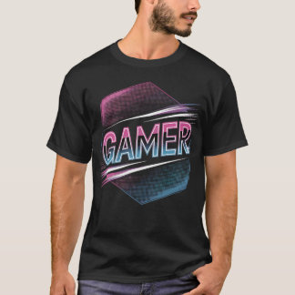 Gamer Shirt mit Neon Stil