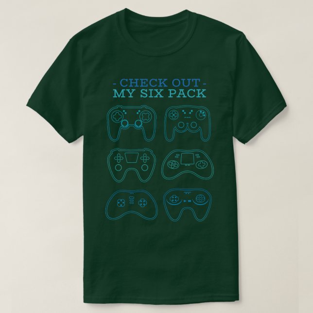 Gamer Six Pack T-Shirt (Design vorne)