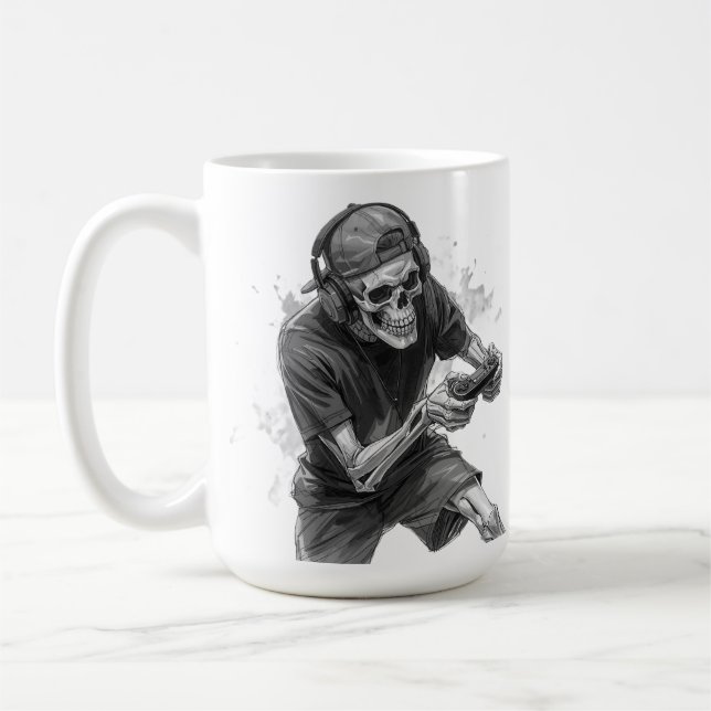 Gamer Skeleton  Kaffeetasse (Links)