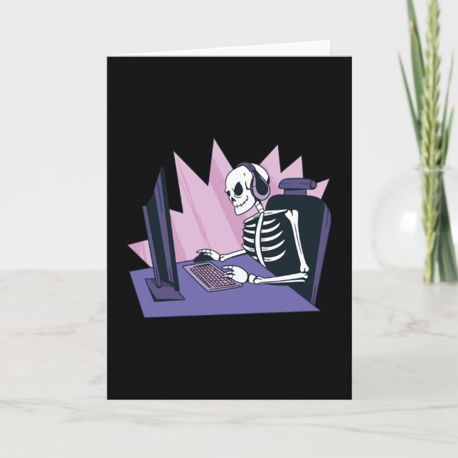 GAMER SKELETON KARTE (Vorderseite)