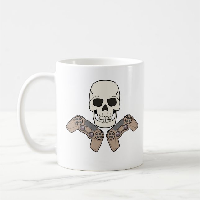 GAMER SKULL Design Tasse (Links)