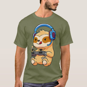 Gamer Sloth Gaming Sloths Video Game-Geschenk T-Shirt