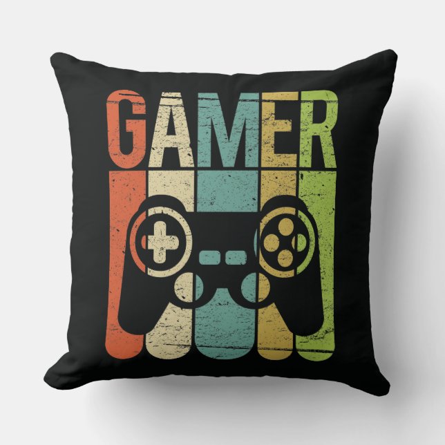 Gamer-Spiel-Prüfer Kissen (Vorderseite)