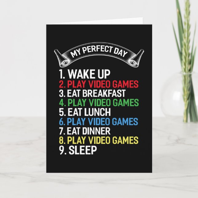 Gamer Sprichwort Gaming Funny Gaming Geschenk Idee Karte (Vorderseite)