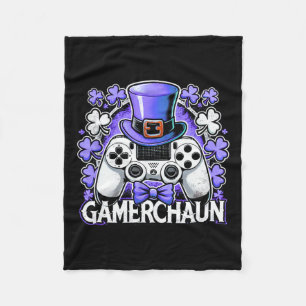 Gamer St. Patrick's Day Videospiel Irisches Gaming Fleecedecke