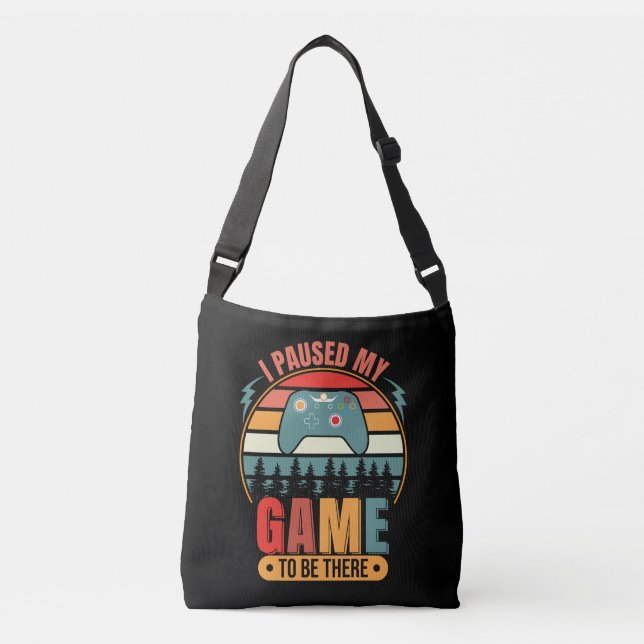 Gamer Stimmung Retrodesign Crossbody Bags Tragetaschen Mit Langen Trägern (Vorderseite)