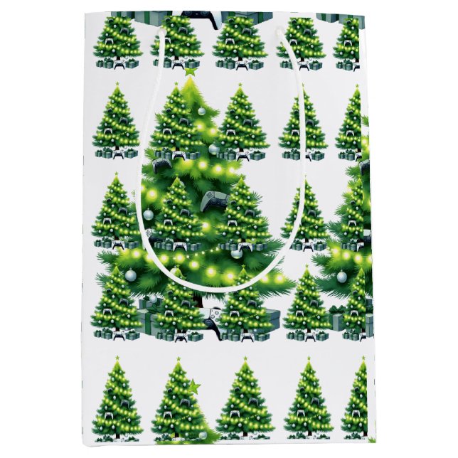 Gamer style Wrapping paper Mittlere Geschenktüte (Vorderseite)