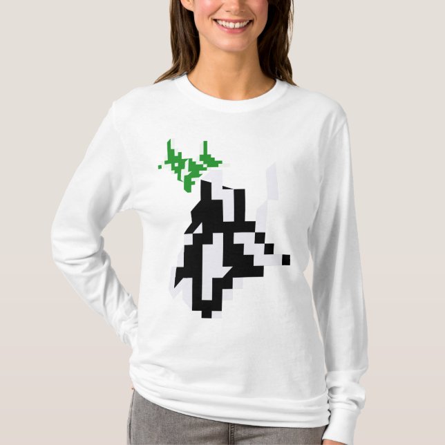 Gamer Sweater Athleity Minimalistische Pixel Art T-Shirt (Vorderseite)