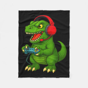 Gamer T Rex Dinosaur Videospiele Jungen Teenager L Fleecedecke