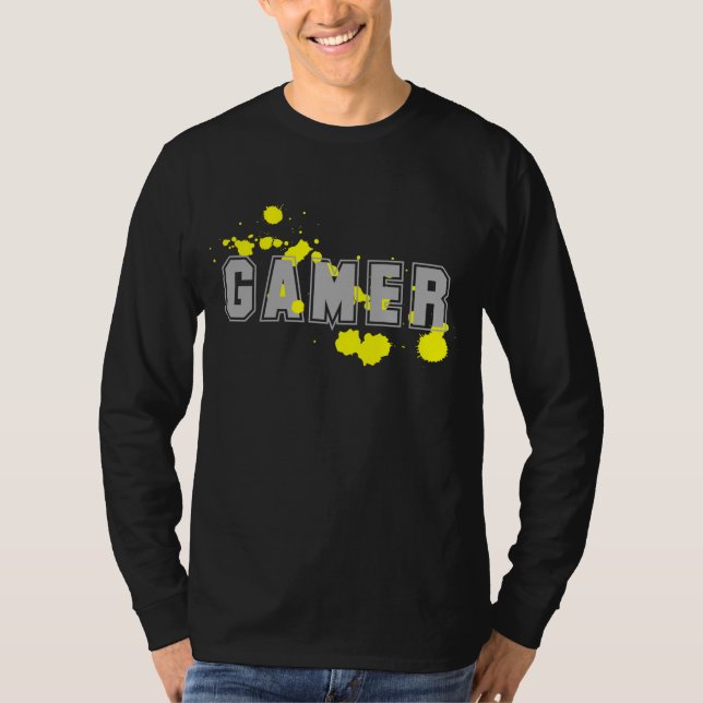 gamer t-shirts yellow (Vorderseite)