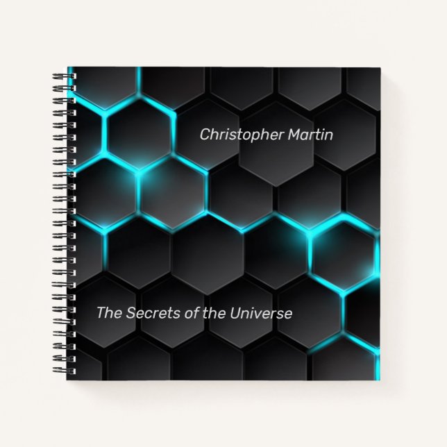 Gamer Tech DM Secrets Custom Notizbuch (Vorderseite)
