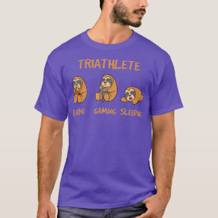 Gamer Triathlete Funny Gaming Slotspiel Spiel T-Shirt