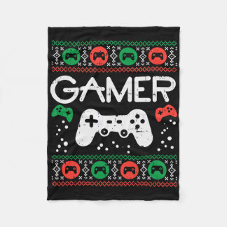Gamer Ugg Weihnachts Sweater Retro Video Game Xmas Fleecedecke