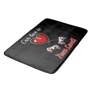 Gamer Valentine Bath Mat Badematte