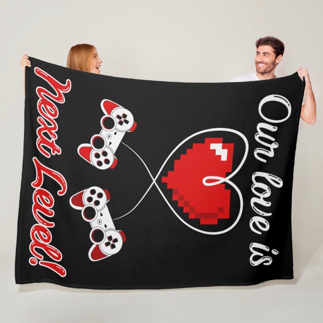 Gamer Valentine Fleece Blanket (Beispiel)