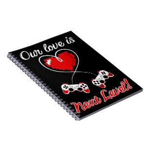 Gamer Valentine Foto Notebook Notizblock
