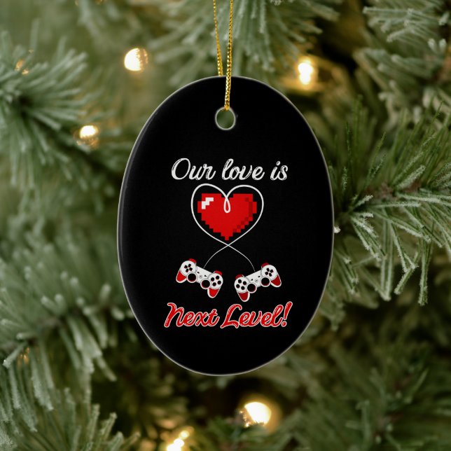 Gamer Valentine Ornament (Baum)