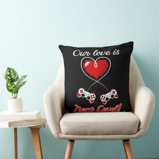 Gamer Valentine Pillow Kissen (Stuhl )