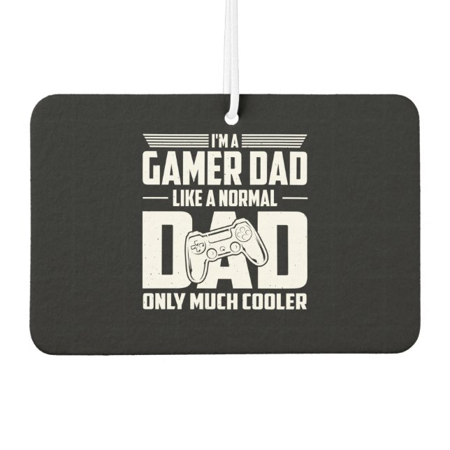 Gamer Vater Autolufterfrischer (Vorderseite)