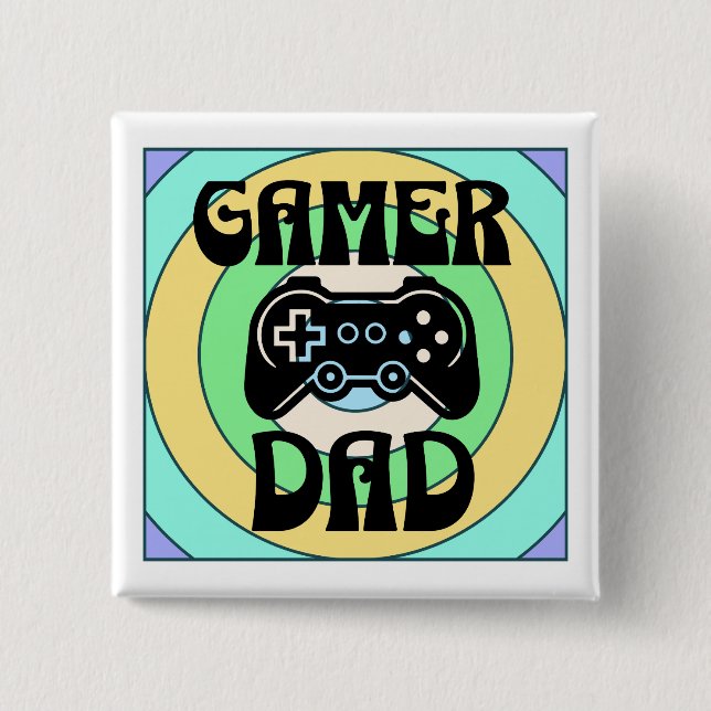 Gamer Vater Button (Vorderseite)