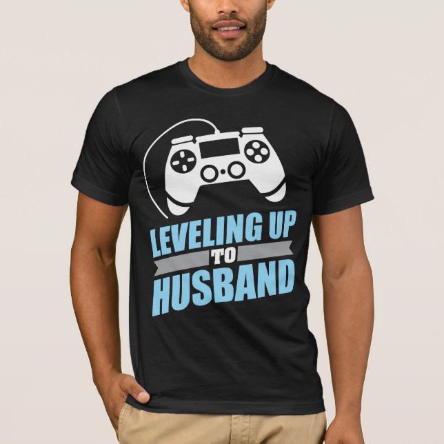 Gamer-Verlobung, die bis zum Ehemann planiert T-Shirt (Vorderseite)