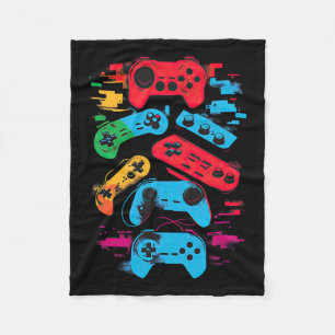 Gamer Video Game Controller 18 Fleecedecke
