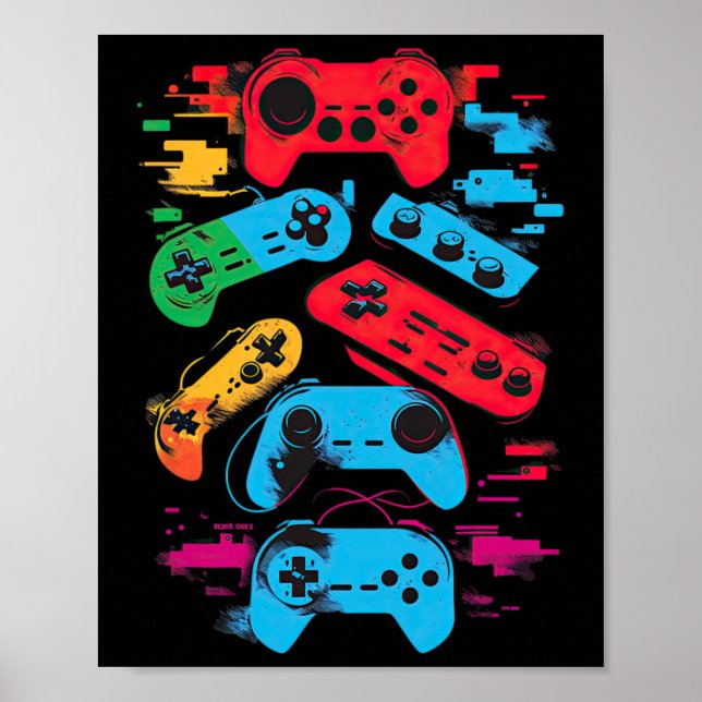 Gamer Video Game Controller 18 Poster (Vorne)