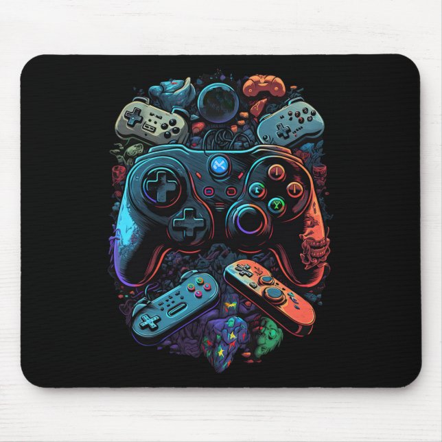 Gamer Video Game Controller 19 Mousepad (Vorne)