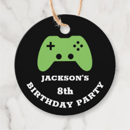 Gamer Video Game Party Vielen Dank Personalisiert Geschenkanhänger