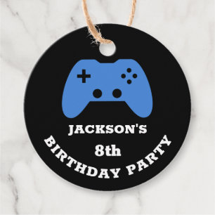 Gamer Video Game Party Vielen Dank Personalisiert Geschenkanhänger