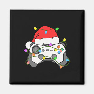 Gamer Weihnachten Gaming Santa Hut Videospiel Cont Magnet