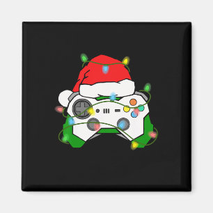 Gamer Weihnachten Gaming Santa Hut Videospiel Kont Magnet