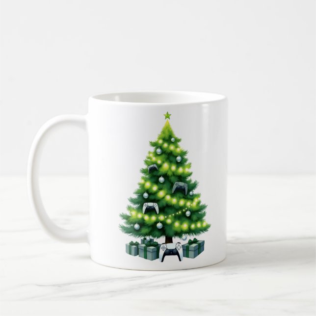 Gamer-Weihnachtstasse Kaffeetasse (Links)