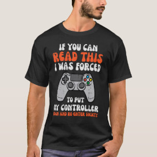 Gamer, wenn du diese Männer lesen kannst Jungs Kin T-Shirt