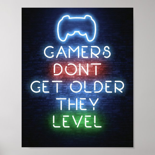 Gamer werden nicht älter poster (Vorne)