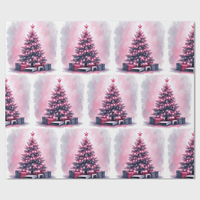 Gamer Wrapping paper Geschenkpapier (Flach)