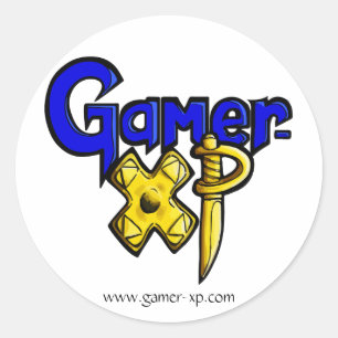 Gamer-XP Runder Aufkleber