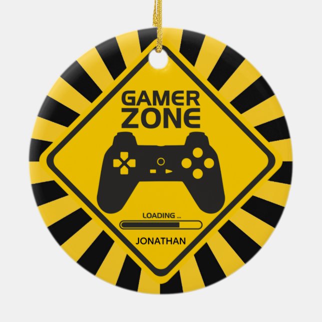 Gamer Zone Video Gaming Ornament (Hinten)